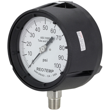 Manómetro Fenólico De Conexión Inferior Dial 4.5"